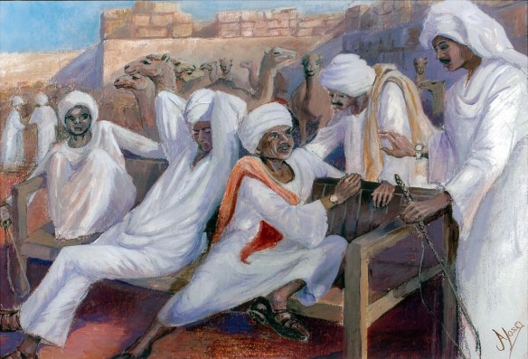 Camel traders talking